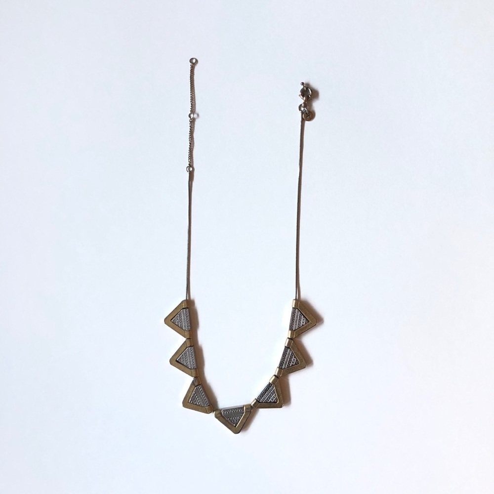 Madewell Mixed Metals Triangle Necklace